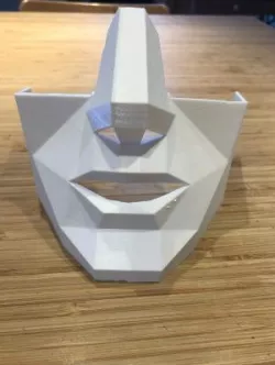 Low Poly Half Face Mask