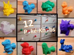 Low-Poly Pokemons - A Door Knob Collection