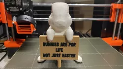 Mew the Protest Bunny (Easter Edition)