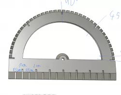minimalistic ruler+protractor