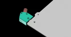 MK52 heatbed cable tunnel housing