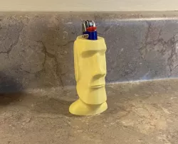 Moai Bic Lighter holder
