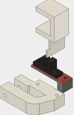 mount and trigger for optical limit switch