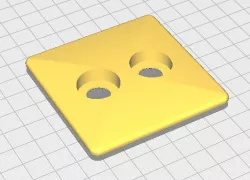 PeHa cover plate for dual dimmer