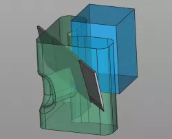 Printed part edge cleaner / cutter