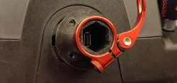Quick release for Logitech Momo black with USB connector
