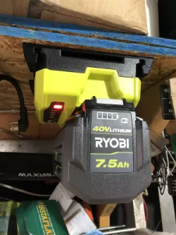 Ryobi 40v charger mount