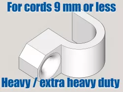 Screw-in Cable Clips Cord Organizer for cords 9mm or less