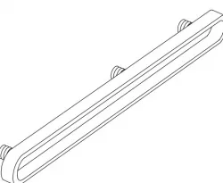 Sliding strips for dresser/drawer