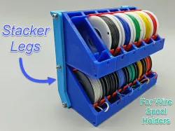 Stacker for Wire Spool Holders