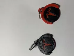 Tesla shopping cart token key ring