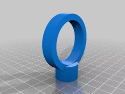 Threaded backdrop pole holder