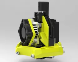Titan Aero in Delta Anycubic predator effector  / Volcanic hotend / berd air cooling