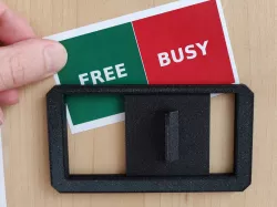 Universal Door Sliding Sign (Free / Busy indicator)