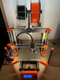 Vertical LED Light Bars using 16x9.28 aluminium profile for the Prusa i3 MK3S/MK3S+ [Fusion 360 source]