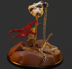 Warrior Daemon Skull