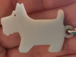 West Highland White Terrier keychain (Westie)