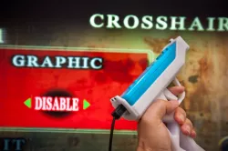 WiiMote Lightgun With Pistol Sights And Trigger Spring