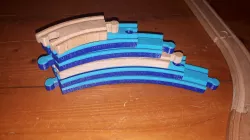 Wooden railway curves - Zatáčky pro dřevěnou vláčkodráhu
