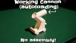 Working autoloading Cannon (Print-In-Place)