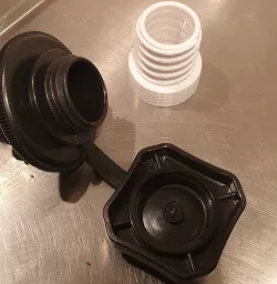 Airbed inflation adapter