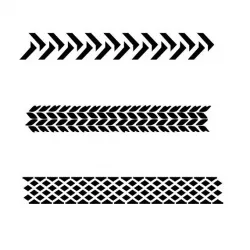 Airbrush stencil  ST-TX002-tyre-marks-paint-hobby-stencil