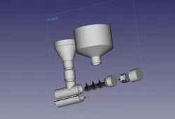 Bait boat auger