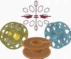 Bambu Lab Reusable Spool Holder Remix Four