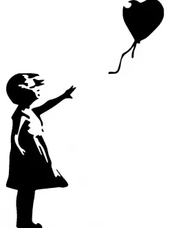 Banksy Balloon Girl stencil