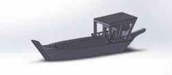 Banoosh (traditional fishing boat used in the Arabian Gulf)
