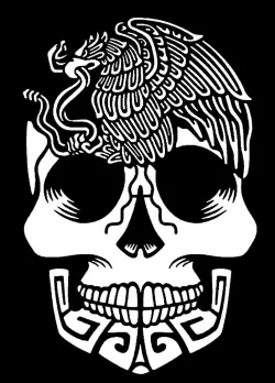 Bird Skull stencil