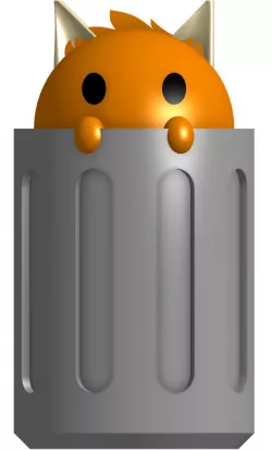 Blobfox trash