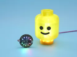 Brick Head Lamp with Audio