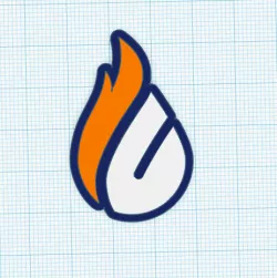 Copenhagen Flames Logo (Keychain)