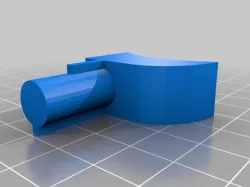 Curved wing rib baton end ultralight