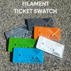 Customizable Filament Ticket Swatch