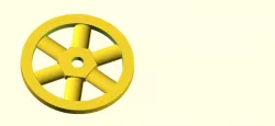 customizable spoked wheel or flywheel