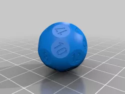 D20 parametric nums sphere