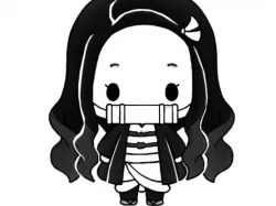 Demon Slayer  - Nezuko - Chibi 2D wall art