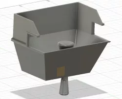 Desk-Mounted Bin