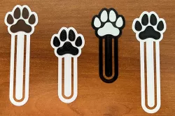Dog Paw Bookmark