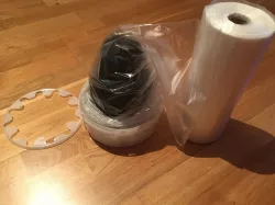 Easy refill funnel for Diaper pail refills for the diaper trash can by Tommee Tippee by Sangenic
