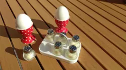 Ei Salzstreuer Tablett / Egg Salt Shaker Tray