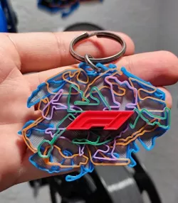 F1 circuits keychain