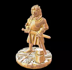 Female Knight Warrior Miniature