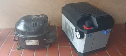 Fridge compressor housing - silent air & vacuum source
