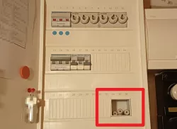 Fuse box container for fuses