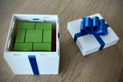 Gift Box for 3D Printy Brick Block Puzzle Box.