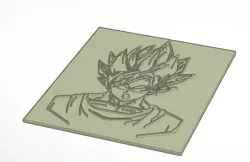 Goku wall art