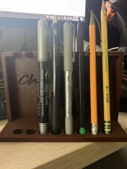 Gun rack pencil holder